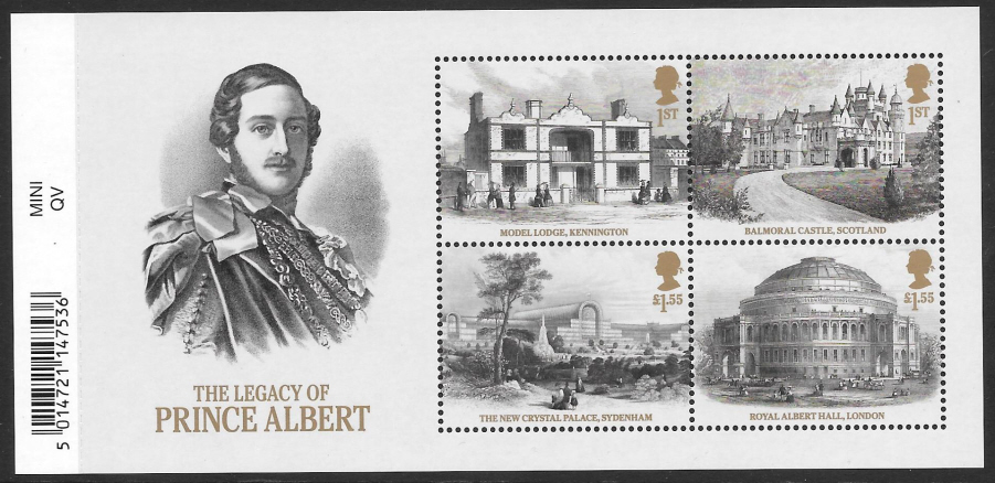 (image for) MS4225 2019 Legacy of Prince Albert Barcoded Miniature Sheet - Click Image to Close